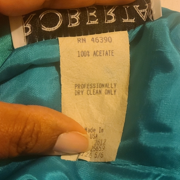 Vintage Teal Sequin Tube Dress & Bolero - Picture 9 of 9